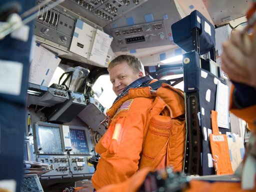 STS-133 crew during CCTII Post Insertion/Deorbit Prep training