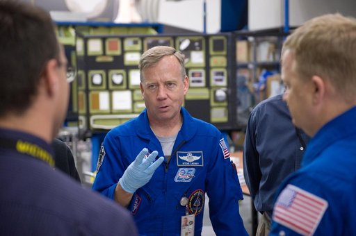 STS-133 crew during EVA TPS Overview training