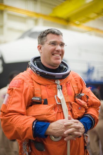 STS-132 crew during ingress/egress training