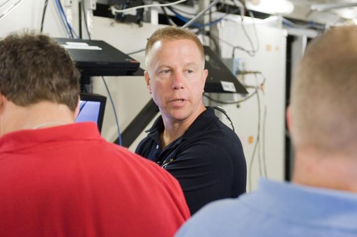STS-133 crew during S2 CBM/ROBO INSTALL 31178 training