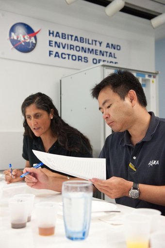 Expedition 32 crew members Sunita Williams and Akihiko Hoshide