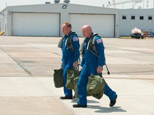 STS-134 crew as they prepare their flight to KSC in T-38's