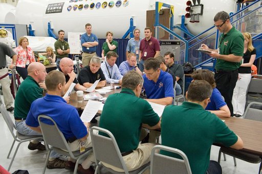 Documentation of Joint STS-134, Expedition 25 and 26 Emergency Ops Training