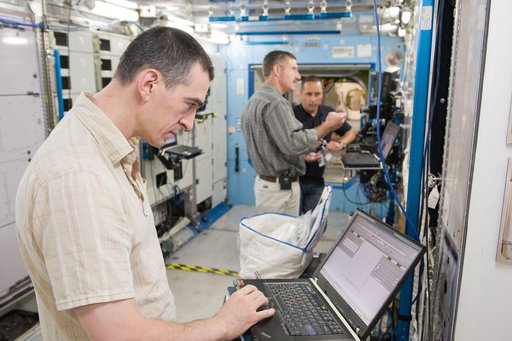 Expedition 29 crew members Dan Burbank, Anton Shkaplerov and Anatoly Ivanishin