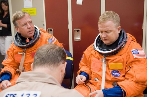 STS-133 crew during CCTII PRL IN/EG 91020 training