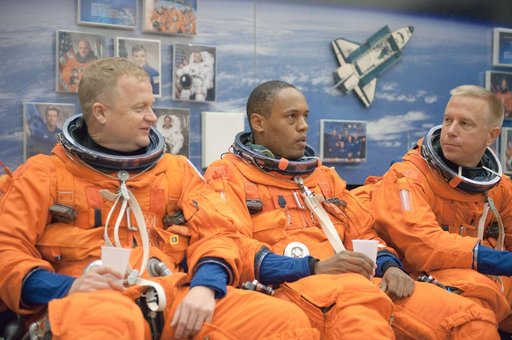 STS-133 crew during CCTII PRL IN/EG 91020 training
