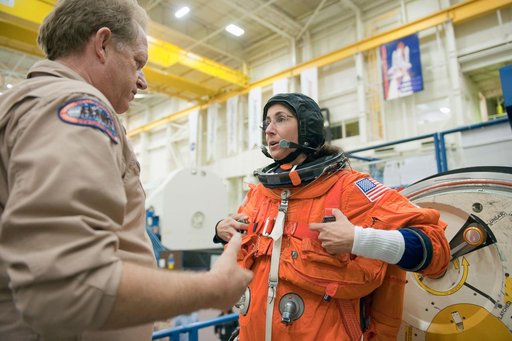 STS-133 crew during CCTII PRL IN/EG 91020 training