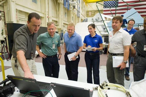 Documentation of STS-133 training during SSMTF IN/EG Timeline 91105
