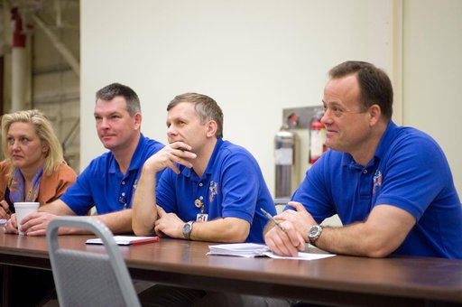 Expedition 27 crew members Ron Garan, Andre Borisenko and Aleksandr Samokutyaev