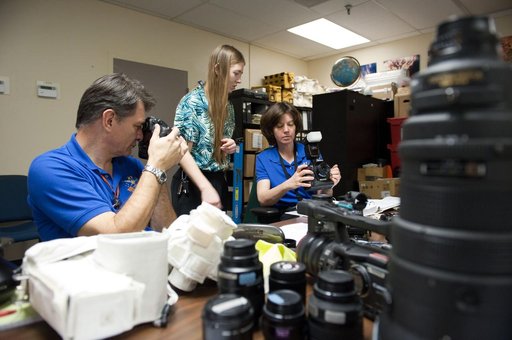 Expedition 26 crew members Cady Coleman and Paolo Nespoli