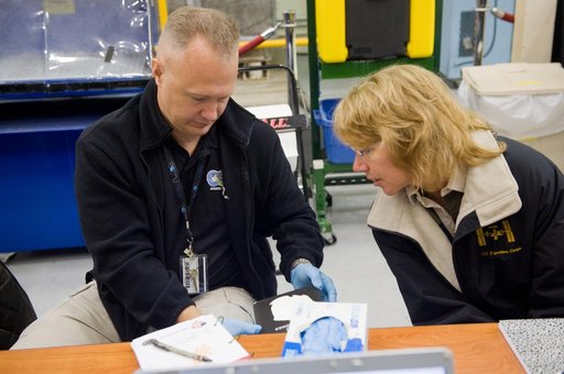 STS-335 crew training, EVA TPS Overview with instructor John Ray