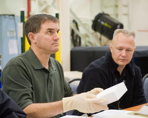 STS-335 crew training, EVA TPS Overview with instructor John Ray