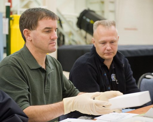 STS-335 crew training, EVA TPS Overview with instructor John Ray