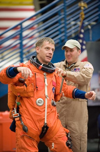 STS-335 crew and training team during Bailout training
