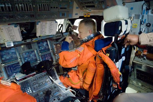 STS-335 crew and training team during Bailout training