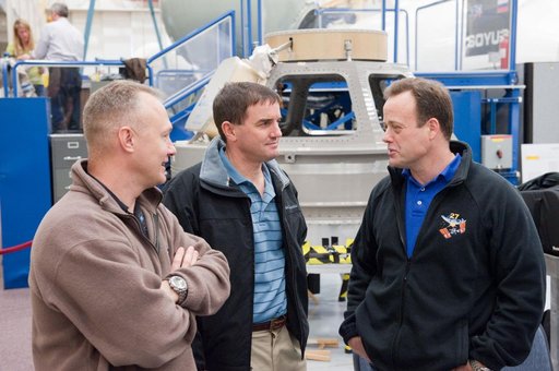 Expedition 27, Expedition 28 and STS-135 during joint ISS/STS Emergency Scenarios training.