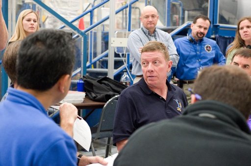 Expedition 27, Expedition 28 and STS-135 during joint ISS/STS Emergency Scenarios training.