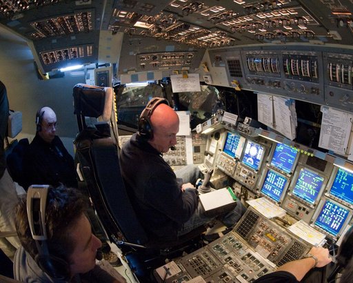 STS-134 crew commander Mark Kelly and some of his crew (Fincke, Vittori, Johnson)
