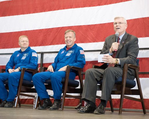 STS-133 Crew Return at Ellington Field, Hangar 276