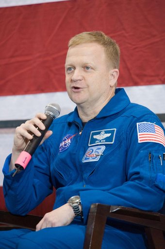 STS-133 Crew Return at Ellington Field, Hangar 276