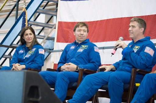 STS-133 Crew Return at Ellington Field, Hangar 276