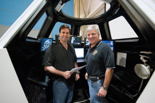 STS-134 crew during PDRS PRF ADV (AMS) traiining