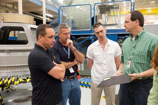 Expedition 29/30 ISS Habitability Equipment and Procedures training in ISS mockups.