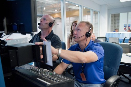 Final space shuttle crew training session in the NBL