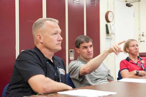 STS-135 Escape System Refresher training and Stowage Review Training