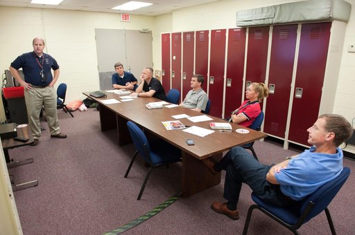 STS-135 Escape System Refresher training and Stowage Review Training