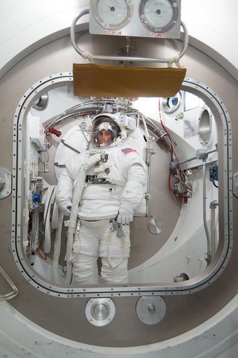 Expedition 32 crew member Sunita Williams during her EMU Training and Certification
