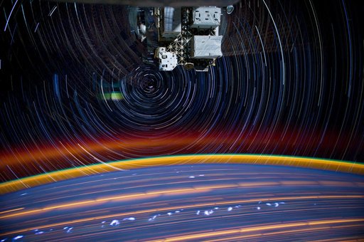 ISS-30 Star trail composite