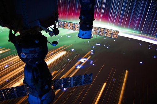 Expedition 31 star trail composite