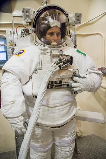 Cristoforetti during preparations for EMU Certification Altitude Run