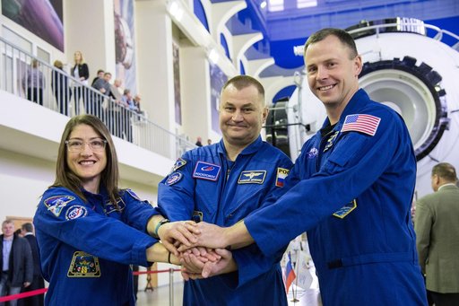 Expedition 59 crew members in Star City, Russia
