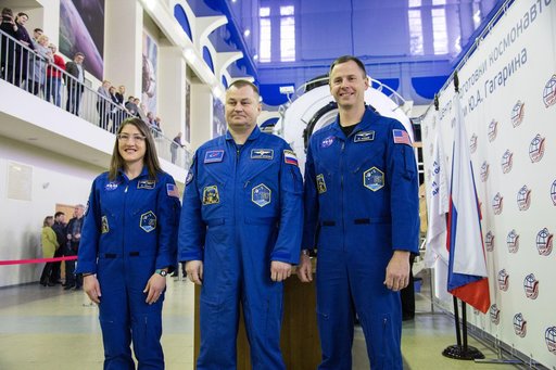 Expedition 59 crew members in Star City, Russia