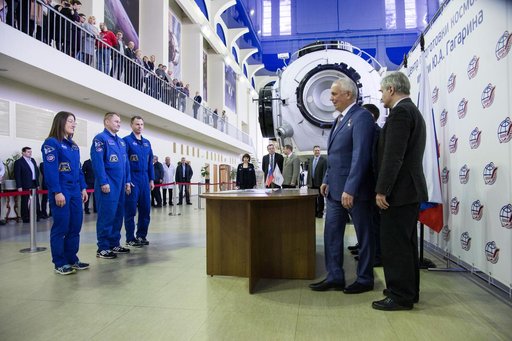Expedition 59 crew members in Star City, Russia