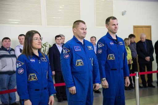 Expedition 59 crew members in Star City, Russia
