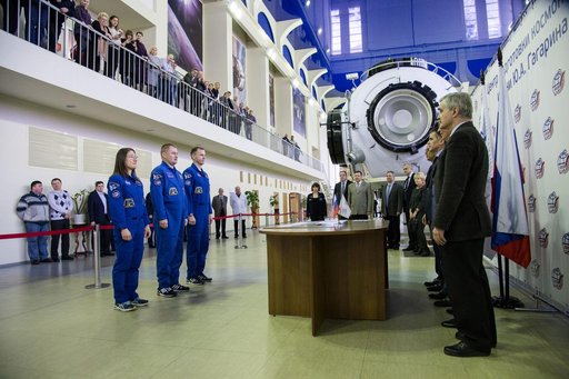 Expedition 59 crew members in Star City, Russia