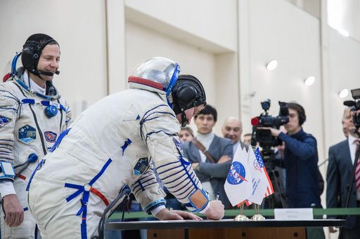 Alexey Ovchinin of Roscosmos at the Gagarin Cosmonaut Training Center