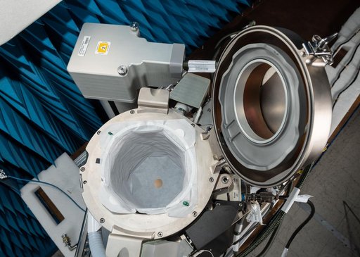 ISS Universal Waste Management System, Unit 1 during EMI/EMC Testing