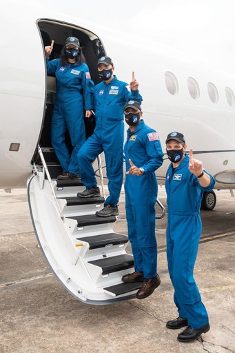 NASA/SpaceX Crew-1 Departs for KSC