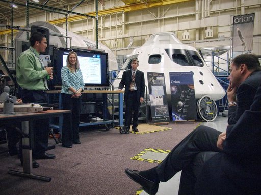 NASA Center Directors Visit Orion Mockup at JSC