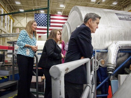 NASA Center Directors Visit Orion Mockup at JSC