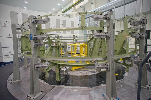 Orion EFT-1 Service Module at the O&C
