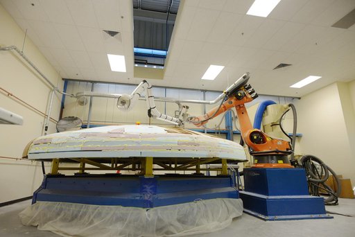 Orion EFT-1 heat shield manufacturing