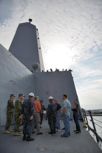Orion stationary recovery test at Norfolk Naval Base in Virginia
