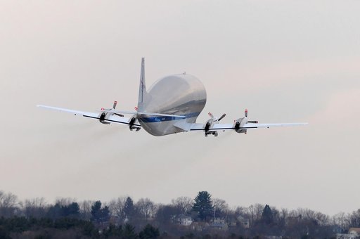 Orion Heat Shield Transported by Super Guppy to KSC