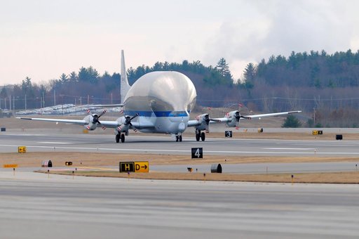 Orion Heat Shield Transported by Super Guppy to KSC