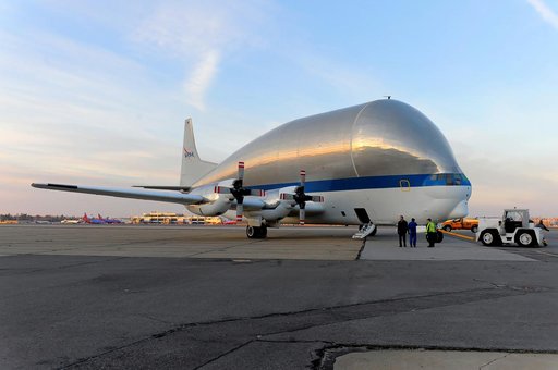 Orion Heat Shield Transported by Super Guppy to KSC